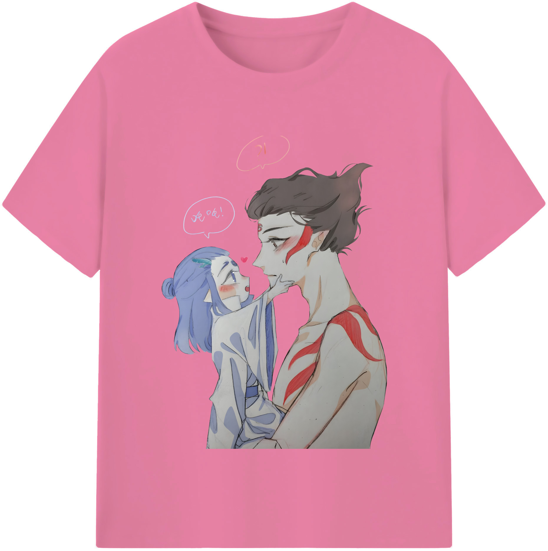 （画像用） Ne Zha 2 ナタ 魔童の大暴れ 綿100％半袖Tシャツ（フロントプリント）